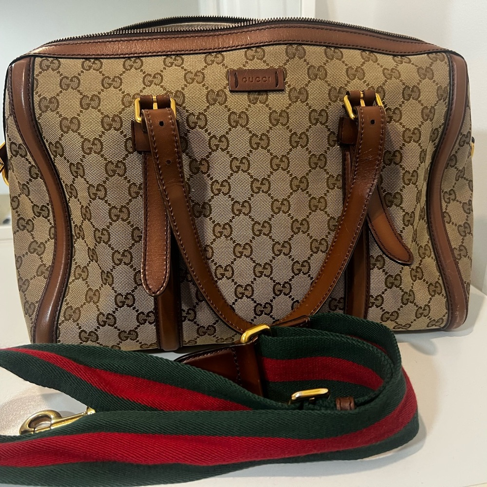 Gucci GG Supreme Cancas ‘Boston’ Duffle Bag